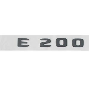 Naklejki Płaska czarna E 200 Letters Letters Emblem Badge Naklejka dla Mercedes Benz E200