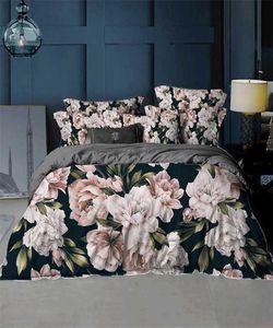 Blossom Peonies Duvet Cover 220x240 Home Textiles 3D Bedding Sets 23Pcs Flower Printed Quilt s Set Bedroom Comforter 2111069248831