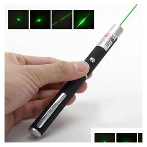 Ponteiros a laser 5mw 532nm Green Light Beam Pen para SOS Montagem de caça noturna Ensino Ensino Reunião PPT Xmas Drop Drop Drop Electronics Otujf