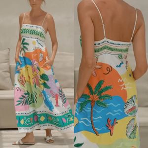 Austrália Vestidos femininos Fashion graffiti impressão grande férias de férias de férias vestido de praia navio grátis