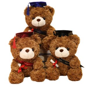 Urso de graduação com tampa de graduação em brinquedos de pelúcia para a turma de 2024 Presente de graduação de urso recheado para a formatura 240515