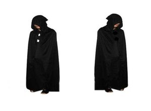 Halloween Death Cloak Hooded Cape Witch Adult Devil Robe Cosplay Party Prop1892836