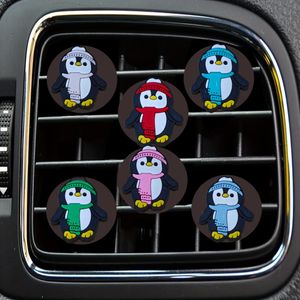Decorações de interiores Penguin Cartoon Car Vent clipes Clipes Acessórios para Office Home Decorativo Condicionador Por BK Freshene Otbbw
