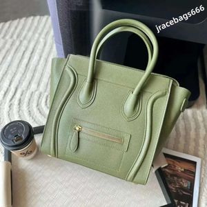 Designer -Geldbeutel -Tasche klassische Handtasche Umhängetaschen echtes Leder Lächeln Gesicht Trapezkreuz zwei Größen für Ihre Option Brieftasche
