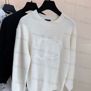 Designer kvinnors tröja varumärke Autumn New Womens Fashion Sweater C Letter Brodery Crew-Neck High Quality Knitwear Daily Casual Semester Hoodie Sweaters Tops