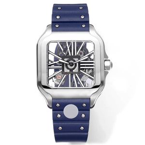 Zegarek dla mężczyzn zegarek zegarek Automatyczny ruch mechaniczny 39,8 mm Designer dla męskich wysokiej jakości zegarków Sapphire Guma Gumowa bransoletka Montre de Luxe