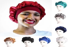 Night Sleep Hat Hair Care Cap Women womens durags designer hats durag Fashion Satin Bonnet Silk Head Wrap Hair Loss Caps Home Clot4830724