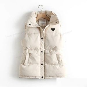 Womens Down Down Parkas Winter Designer Vests Women Jacket Colet Moda de jaquetas elegante mangas espetadas espetadas ao ar livre Coloques frios Protecti oturx