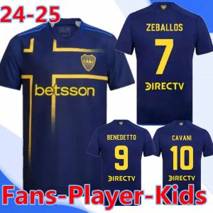 24 25 Carlitos Maradona Club Atleticoconmebol Libertadorores Janson Football Cirtle Men define Kids Uniform2024 2025 CA Boca Juniors Cavani Soccer Jerseys