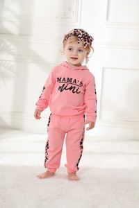 Kläderuppsättningar Baby Girl kläder långärmad hoodie tops + byxor + pannband 3 st.