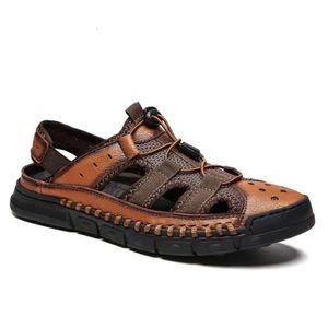 Sommarsandaler trevliga skor män strand platt icke-halkt tjocka sole mens manliga semester ka3516 1450 s