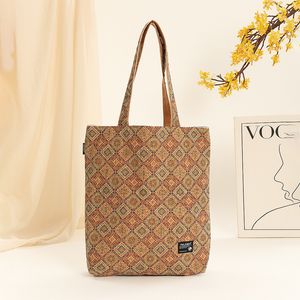 3st Stuff Sacks Cork Leather Geometry Printing Vertical Model Handbag Mix Color