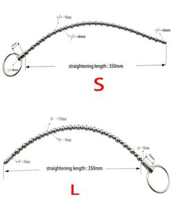 Rostfritt stål urinrörspärlor ljudstång solid ljud dilatation dilatation pinis penis plug manliga sex leksaker urinrör 2108204521338