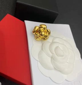 Guldfärg mini broscher 25 cm blomma designstift för kvinnor mössor Klädfest Enkel modebroscher smycken C03454194974021235