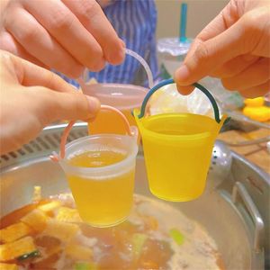 Tumblers Mini Beer Mug Lätt att rengöra förtjockad bas tillgänglig i flera färger ungefär 6,5 6,5 cm dricksredskap vinglas