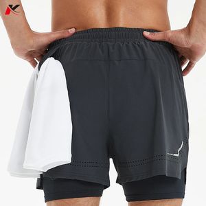 MENS RUNNING SHORTS QUICKT TRYING Fitness Black Fitness Shorts Men Sport Workout Training Bodybuilding Short Pants Y32 240515