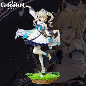 Action Toy Figures 25cm Anime Genshin Impact Project Barbara Game Figure Beauty Girl GK Status PVC Action Figurine Collectable Model Toy Gifts Y240515