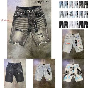 Marca roxa masculino jeans roxo shorts casual algodão mistura de algodão lavar rua vintage street moda hop hole designer ksubi jeans shorts ksubi jeans woman 4914