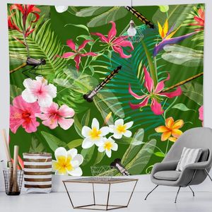 Гобелена тропические растения домашнее искусство декор гобелен хиппи богемный лист диван одеяло на стены йога коврик