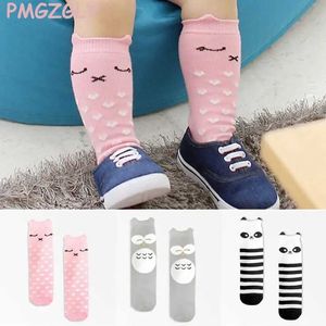 Skarpetki dla dzieci Skarpetki Fox Fox Knee High Socks Cat Drukuj zwierzęcy dzieci długie skarpetki Knee Girls Socki Bear Bawełniane wkładki Modne dzieci Insolel2405