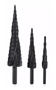 3PCSSet 432mm Drill Bit Set HSS Cobalt Step Drill Bit Kväve Höghastighet Stål Spiral Triangel Shank Hole Cutter2209522