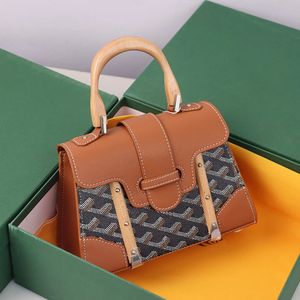 Handlebar Bag Designer Goyaes Bags Saigon Bags Tote Bag Luxury Women Handbags Genuine Leather Travel Crossbody Top Wooden Latest Shoulder Bag Clutch High-Quality