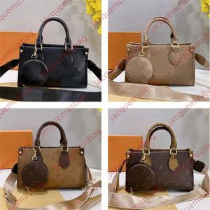 Bolsa feminina de designer na bolsa o leste oeste 2-PC Tote Zipper compras Tootes de couro carteira hobo bolsas hobo