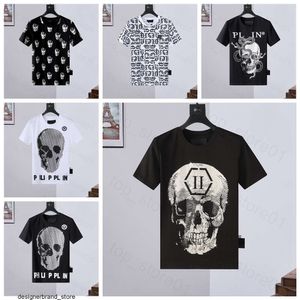 5A Mens Tshirt PP Skull Diamond T Руббаты Германия бренд -дизайнеры роскошные дизайнеры буквы 3D доллар печать Polos Tshirts Women Skulls 24SS Tee Short