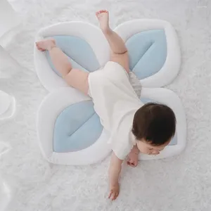 Pillow Baby Bathtub Flower Girl Shower Bath Tub Pad Non-Slip Floor Mat Kids Room Crawling Mats Infant Playmat Pography Props