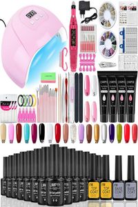 Nail Art Kits Gel Kit Professional Set With UV Lamp Dryer Drill Machine For All Drying Polish Manicure Tool SetNail4436498