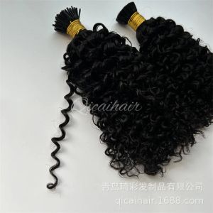 Wigs Lace Bulk Human Hair For Braiding Color 30 Blonde Mix Curly No Weft Double Drawn Wholesale Burmese Boho Braids 230920