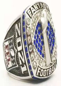 Coleção pessoal 2021 Fantasy Football Nation Championship Ring With Collector039S Display Case4653067