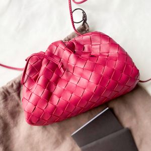 Klasyczne tkane mini damskie torebki mody torby na ramię pasek skórzany splot crossbody torba weekendowa hobo kosmetyka makijaż makijaż torebki torby pochette