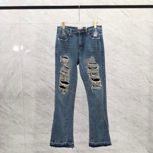 Джинсовые джинсы для мужских джинсов высококачественных джинсов, разорванных слабыми мотоциклетными байкерски