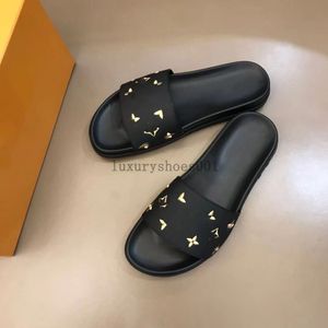 BOM DIA FLAT MULE 1A3R5M Cool Effortlessly Stylish Slides 2 Straps with Adjusted Gold Buckles Women Summer flip-flops Slippers 5.14 02