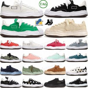 Sneakers Buty designerskie MMY Blakey OG Sole Canvas Niski skóra niska czarna biała niebieska wytłoczona gwiazda Atmos Druk zielony czerwony brąz