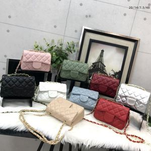 Luxury designer bag brand woman shoulder bag Handbag real leather sheepskin cross body bag gold or silver chain Slant shoulder handbags purses the tote shoulder bag