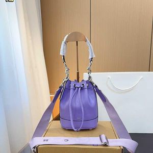 10A Modna torba z wiadrem pasek plażowy elegancki z torebką projektant ramion szerokie torebki torby krzyżowe worki kobiet purpurowe 240327 iomu