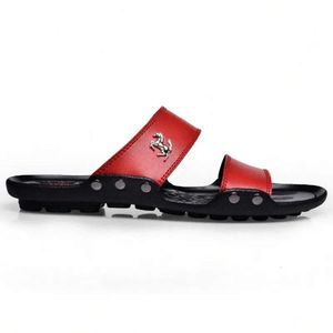 Sandália de verão Men de alta qualidade SLIPE NO CHAPO DE CAZEIRA PRAIA Plataforma Black Sandals Male Sandals Sapatos Y0XZ# 881 PERS S 9A51