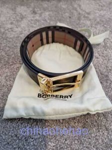 Designer Barbaroy belt fashion buckle genuine leather And Leather Reversible Belt Gold Buckle 35mm 90cm Genuine