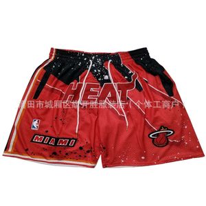 American Basketball Jersey Hot Wade Swinging Pocket Ball Men S Sports Shorts Podzielone środkowe spodnie Porty Horts Pit Porty Horts Pit