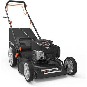 Lawn Mower Self Dropelled Lawn Mower 150cc Gas Engine 22 Inch Steel Deck 3-in-1 TROE TROE PAG-TYP SIDA UTFÖRING 12 Hög bakre hjul Q240514