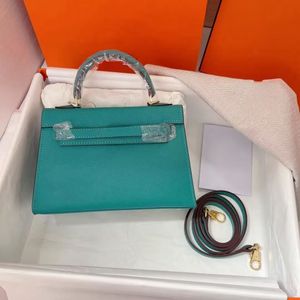 23 färger mini designer väska kvinnor axelväska äkta läder mode mini väska cowskin handväska 19,5*6,5*13 cm