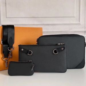 2021 Fashion Luxury Designer Messenger Bag Men Fan Set 3 Piece Crossbody Schermo Mini Pacchetto all'ingrosso 2490