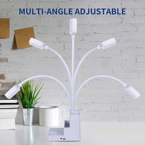 Table Lamps Desk Lamp Rechargeable Light Usb Led Table Lamp Office Study Reading Desk Night Lights With Pen Phone Holder Function