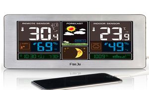 Wireless Weather Station Digital Wall Clock Barometer Thermometer Hygrometer with Outdoor Sensor1891067
