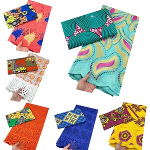 Arrrival African Swiss Voile Lace Fabric 2.53ヤードパーティードレスのためのアフリカンリアルワックスファブリック240506