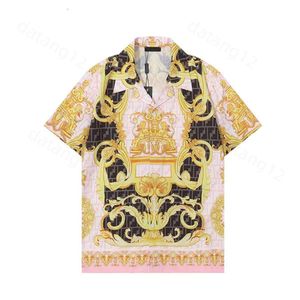 Louiseviution Designer T Shirt Vintage Shirt Mens Letni koszule Fashion Hawaii Floral Print Casual Shirt Men Men Mężczyzn Slim Fit Fit Short Sleeve Beach Ubranie 519