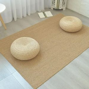 Travesseiro de palha de palha de foco espessado de sentar no estilo japonês tatami ioga assento de janela flutuante de janela