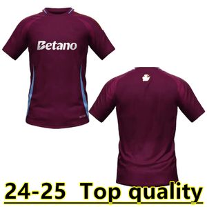 24 25 Jerseys de futebol Kit Kit Home 2024 2025 Aston Villas Football camisa Treinando os fãs da versão Camisetas Mings McGinn Buendia Watkins Maillot Foot 888888